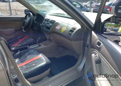 2001 Honda Civic Lx из США, поврежденный, VIN 2HGES16581H508563